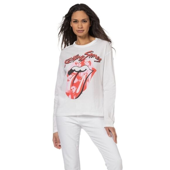 Free People Band T-shirt DAYDREAMER Revolve Rolling Stones Women's sz S NWOT - Picture 14 of 14